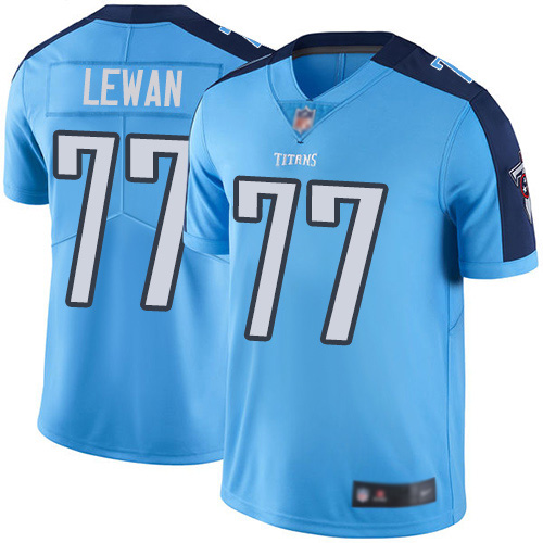 Tennessee Titans Limited Light Blue Men Taylor Lewan Jersey NFL Football 77 Rush Vapor Untouchable